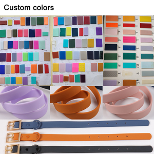 Set di <span class=keywords><strong>Collare</strong></span> e Guinzaglio per Cani all'Ingrosso in Morbido PVC Impermeabile <span class=keywords><strong>con</strong></span> Fibbia, Targhetta e Regolazione, Articolo di Lusso alla Moda - Product Image 3