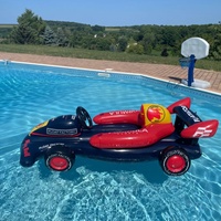 Grande voiture de course en PVC personnalisée flotteur de piscine d'été flottant pour adultes pour les fêtes de piscine d'été