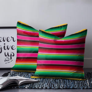 Decorazione d'arte messicana <span class=keywords><strong>disegno</strong></span> colorato fodera per <span class=keywords><strong>cuscino</strong></span> floreale con fiori cuscini decorativi per divano di casa - Product Image 2