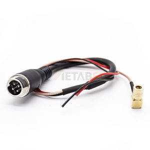 Cable adaptador divisor de alimentación CC GX12 de 4 pines de aviación a BNC macho SMB hembra para cámaras de seguridad CCTV 12V - Product Image 6