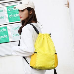 Custom Waterproof Anti-Theft <b>Drawstring</b> <b>Backpack</b> Women's Sports Gym Use Oxford Fabric 23L Capacity Cheap Polyester Fashion - Product Image 6