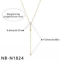 Collier élégant et charmant avec pendentif cœur carré, longue chaîne à pompons raffinée, ornements fantaisie pour femmes, vente en gros de qualité supérieure TGXL15477
