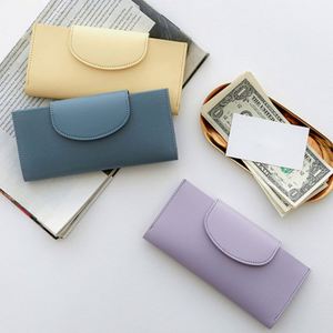Stylish Colorful PU Leather Double-Layer Golf Cash <b>Wallet</b> Button Closure Custom Envelope Money Business Card Holder Bill Pocket - Product Image 1