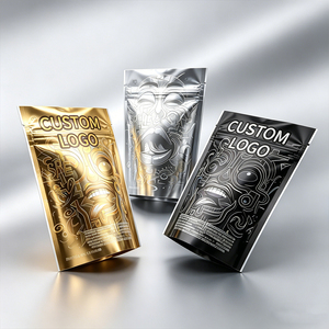 Custom Soft <b>Biodegradable</b> 3.5g/7g/14g Edible Food <b>Packaging</b> Stand Doypack Pouches Zipper Top Smell Proof Custom Logo for Snack - Product Image 2