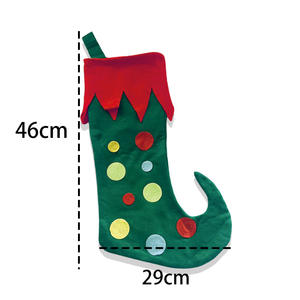 Fournitures de décoration de Noël sac cadeau de bonbons grandes chaussettes <span class=keywords><strong>elfe</strong></span> ornements d'arbre de Noël <span class=keywords><strong>bas</strong></span> de Noël - Product Image 4
