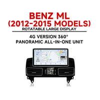 Reproductor Multimedia para Auto con Pantalla Android de 12.3 Pulgadas, GPS, DSP, Radio Estéreo, Unidad Principal para Benz ML 2012-2015
