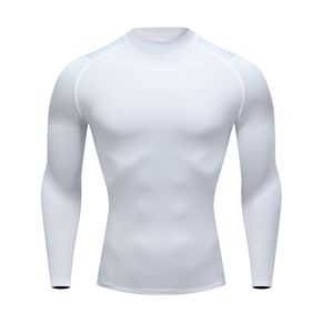 <span class=keywords><strong>Magliette</strong></span> a Compressione ad Asciugatura Rapida per Uomo, Multicolore, Maniche <span class=keywords><strong>Lunghe</strong></span> per Corsa, Strato Base ad Alta Elasticità per Allenamento - Product Image 1