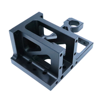 Pièces de support en aluminium usinées CNC de précision, pièces usinées CNC en aluminium anodisé noir sur mesure