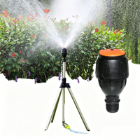 DaringFish Nouveau support d'irrigation trépied en plastique pour arroseur rotatif à entraînement par engrenages réglable automatiquement pour fermes, jardins et terres agricoles