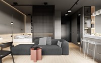 Conception de plan d'étage 2D pour appartement d'hôtel de luxe moderne, service de rendu d'intérieur 3D en CAO