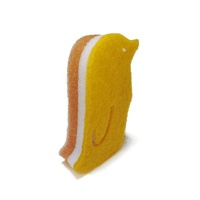 Nouvelle arrivée Brosse éponge de nettoyage de cuisine antidérapante en forme de pingouin