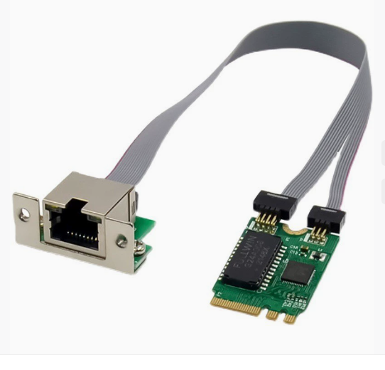 M. 2 A+E 2.5G Ethernet Adapter 2.5G/1G/100M Multi Gigabit M.2 Network Card 8125B COM Electronic Components