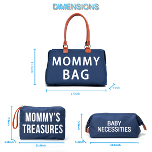 <span class=keywords><strong>Bolso</strong></span> de viaje impermeable para cambio de pañales, bolsa <span class=keywords><strong>azul</strong></span> para pañales de bebé, mochila con almohadilla cambiante, novedad - Product Image 5