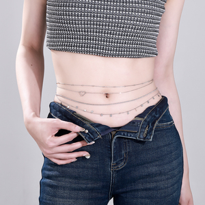 Joias Xuping Atacado, Corrente de Cintura Feminina em Camadas Múltiplas, Estilo Sexy, Banho de Ouro - Product Image 1