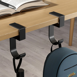 Desk Hook For School Bags Space Aluminum Single Hook 15kg Load Capacity Student Desk Organizer - Product Image 1