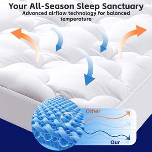 Protège-<span class=keywords><strong>matelas</strong></span> matelassé extra épais pour lit King Size, respirant, avec poches profondes, 8-21, vente en gros usine - Product Image 3