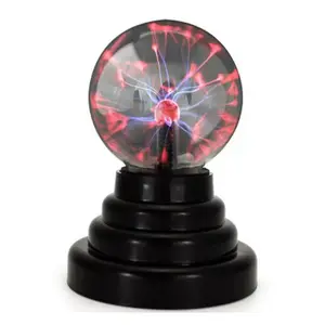 Luz de bola de íon eletrostático mágico usb de 3 polegadas luz noturna relâmpago luz atmosfera de comércio exterior