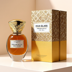<span class=keywords><strong>Prix</strong></span> d'usine – Flacon de parfum vide transparent et arrondi de 30 ml, 50 ml, 75 ml, 100 ml, avec couvercle irrégulier en alliage de zinc Zamac de luxe et emballage cadeau - Product Image 6