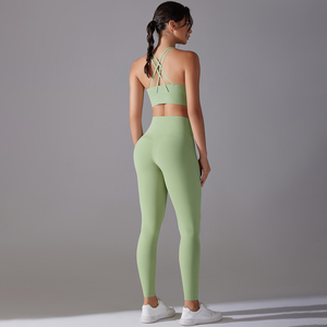 <span class=keywords><strong>Ensemble</strong></span> de yoga sans couture pour femmes Fitness Sports Gym Vêtements Femmes Gym Yoga Set Workout Sets Yoga Top and Sportswear Suit - Product Image 4
