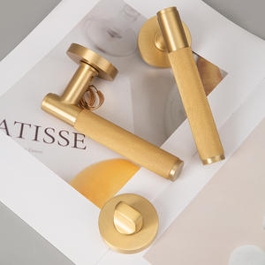 עיצוב מודרני מודרני פליז אמריקאי דלת חדר שינה מנעול עבור מלון שימוש במלאכזרית שלט רחוק עץ במפעל סיטונאי - Product Image 3