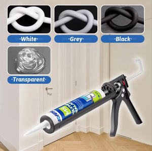 Sellador de <span class=keywords><strong>Silicona</strong></span> de un Componente <span class=keywords><strong>Antimoho</strong></span> de Larga Duración, Impermeable y Resistente a las Manchas, para Construcción, Embalaje, Transporte y Carpintería - Product Image 4
