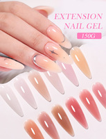 Usine En Gros 150ml Boîte Rose UV Gel Vernis À Ongles Gel D'extension De Haute Qualité Amovible Indolore UV Extension Gel Vernis À Ongles