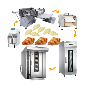 Machine à fabriquer des croissants au chocolat <span class=keywords><strong>Saint</strong></span> Martin, ligne de production de croissants, machine à former des rouleaux feuilletés danois pour usine - Product Image 2