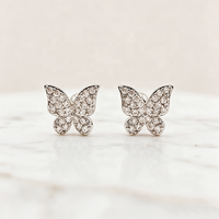 Boucles d'oreilles clous mignonnes, boucles d'oreilles papillon, boucles d'oreilles cartilage, bijoux de piercing animal, boucles d'oreilles hélix pour enfants et femmes 2027