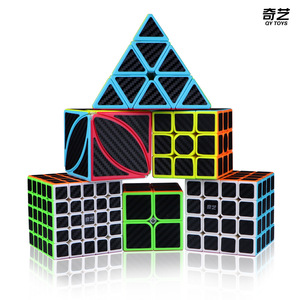 Qiyi Cube Magique en Fibre de Carbone 2x2 3x3 4x4 5x5 Pyramide Puzzle Lisse Jouet Stimulant pour l'Esprit Enfants 8-13 Ans Unisexe - Product Image 2