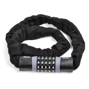 Candado de cadena para bicicleta de acero al carbono, combinación de 5 dígitos, duradero, antirrobo, para bicicleta de montaña, bicicleta eléctrica, motocicleta - Product Image 1