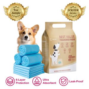 Professional Factory Offer High SAP Ultra Absorbent Puppy Pads 45x60cm Disposable Leak Proof Private Label Brand Services - Product Image 1
