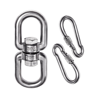 Heavy Duty M8 Anneau pivotant Crochet à œil à double extrémité Spinner en acier inoxydable 304