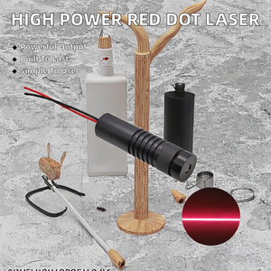 Nuevo Módulo Láser de Punto Rojo de Gran Tamaño, 16x60mm, 650nm, 20-200mW, 12V/24V, Amplio Rango de Voltaje, Enfoque Externo, Emisor de Luz Localizadora - Product Image 3