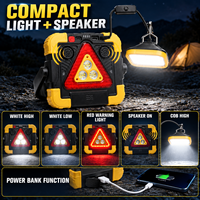 900LM COB LED Arbeitsleuchte Wiederaufladbar Magnetisch Tragbare Notfall-Lampe IP44 für Autoreparatur Camping