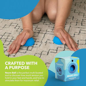 Wellshow Neuro Ball Foot Roller Bola de masaje texturizada para liberación miofascial Piky Therapy Tool para alivio muscular - Product Image 5
