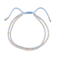 Zooying Miyuki perles de riz armure perles colorées chaîne main corde bracelet pour les filles