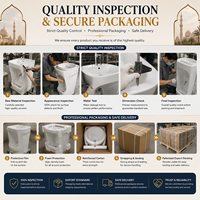 Vente Chaude Lavabo d'Ablution Autonome en Céramique pour Wudu Musulman avec Lavage des Pieds pour Mosquée