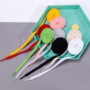 Эластичные шнурки с логотипом на заказ 120 см с разноцветными плоскими наконечниками из полиэстера для рекламных и деловых подарков - Product Image 5