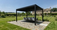 Structure de terrasse motorisée en aluminium à lames orientables, imperméable, pour jardin, piscine, bioclimatique, abri de jardin, gazebo