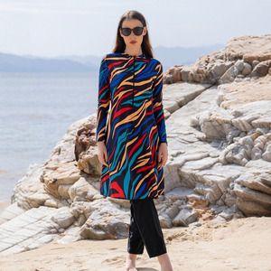 Traje de Baño Musulmán para Mujer, Burkini Estampado de Manga Larga, Ropa de Playa Modesta de Secado Rápido, Venta al Por Mayor - Product Image 1