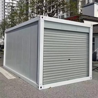 Conteneur de stockage mobile moderne préfabriqué en panneaux sandwich, usine mobile, garage et abris de jardin prêts à l'emploi