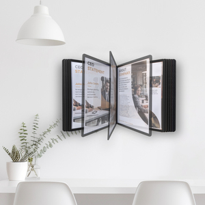 A4 từ kim loại treo tường tập tin lật giá hội thảo sản xuất thư mục 10 trang treo tường tập tin văn phòng giá - Product Image 3