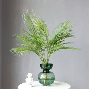 J-004 9 branches de palmier tropical artificiel Dypsis Lutescens <span class=keywords><strong>Chrysalidocarpus</strong></span> Lutescens, feuilles en plastique, décoration de remise de diplôme, 60-88 cm - Product Image 4