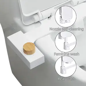 Modern Fresh Water Sprayer Bidet Toilet Attachment Smart Shattaf Bidet De Toilette Dual Nozzle Self-Cleaning Toilet Bidet