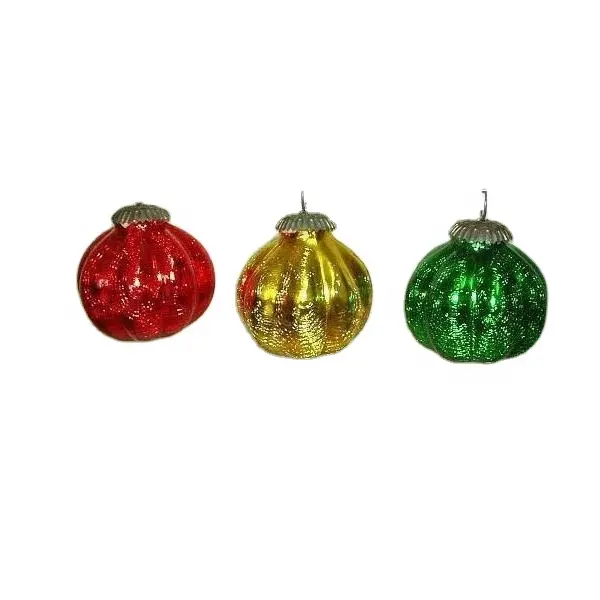 Glass Christmas Tree Ornaments All Colours Available Christmas Home Decor Glass Christmas Hanging