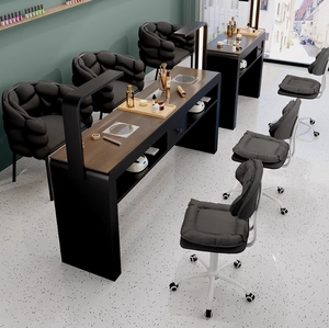Mesa de Manicura Individual en Oferta, Juego de Mesa y Silla Profesional para Uñas con Aspiradora, Mesa de Manicura para Salón de Uñas - Product Image 4