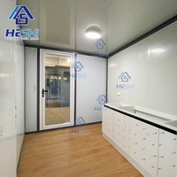 Maison Conteneur Pliable Préfabriquée Mobile Modulaire et Extensible en Acier Léger, 20 et 40 Pieds, Prête à l'Expédition
