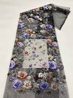 Tissu en gaze léger multicolore à sequins respirant et écologique pour robes de filles et tulle de mariage – Collection Printemps-Été