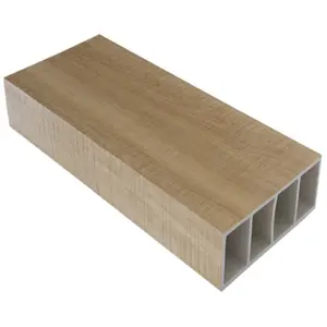 Wholesale Eco-friendly Waterproof PVC WPC Hollow Square Timber Tube