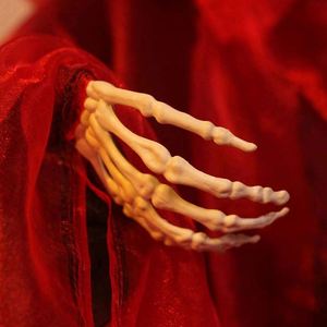 Nouvel Arrivage Meilleure Vente En Gros 180 cm Squelette d'Halloween en Plastique Fantôme Rouge Fait Main Prix Usine Décoration Horreur à Suspendre Porte Mur - Product Image 2